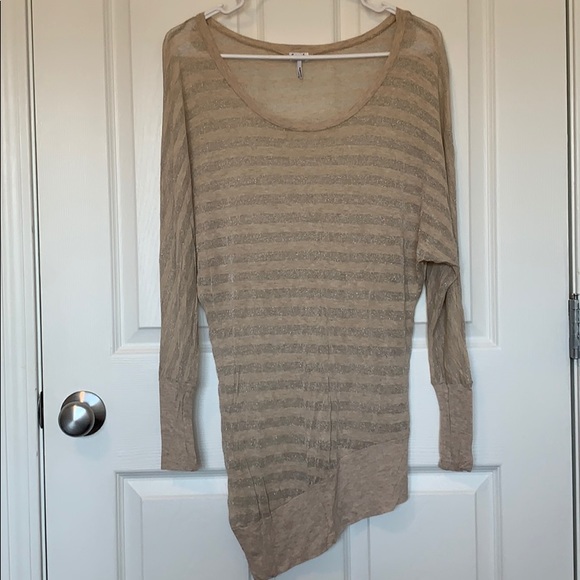 Splendid Asymmetrical Striped Top - Picture 1 of 3